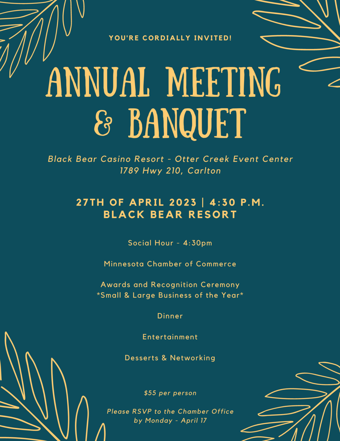 Annual Meeting - Cloquet Area Chamber of Commerce